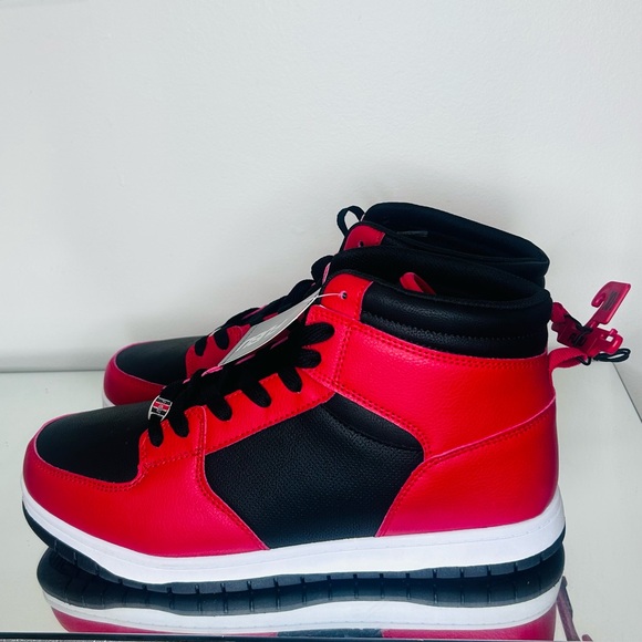 FUBU Bold Red and Black Sneakers - Picture 2 of 5